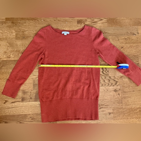 LOFT Crew Neck Pullover Burnt Orange Sweater Size XS. - Picture 12 of 14